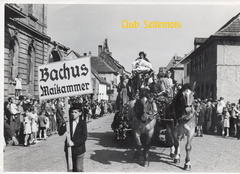 Winzerumzug Neustadt 10.10.1948, Motivwagen: "Einzug der Römer in Maikammer"
