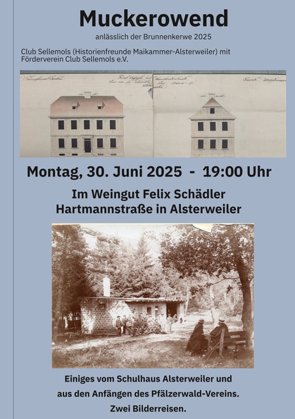 30.06.2025 Muckerowend Alsterweiler Brunnenkerwe Plakat